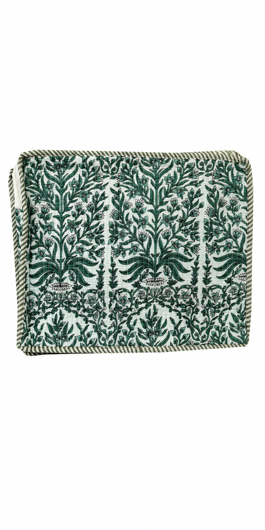 Emerald Garden Quilted Laptop Sleeve