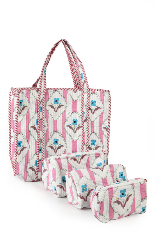 Candy Blossom tote set