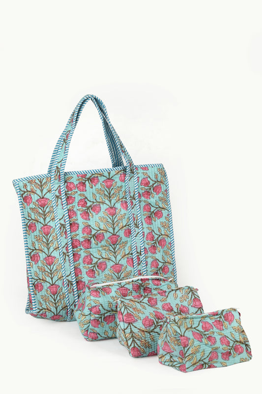 Floral Escape tote set