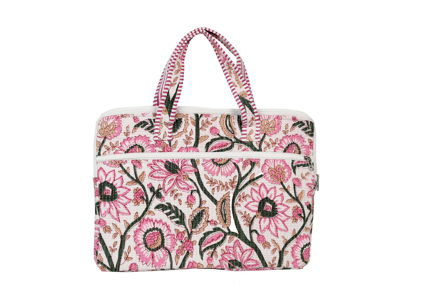 Pink Blossom Laptop bag with handle